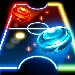 Neon Air Hockey