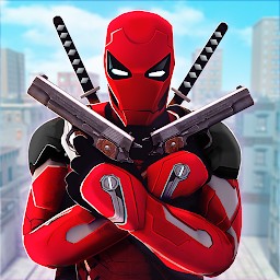 Superhero Ninja Battle: Streets Fighting Robot
